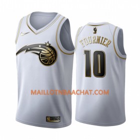 Maillot NBA Orlando Magic Evan Fournier 10 Nike 2019-20 Blanc Golden Edition Swingman - Homme